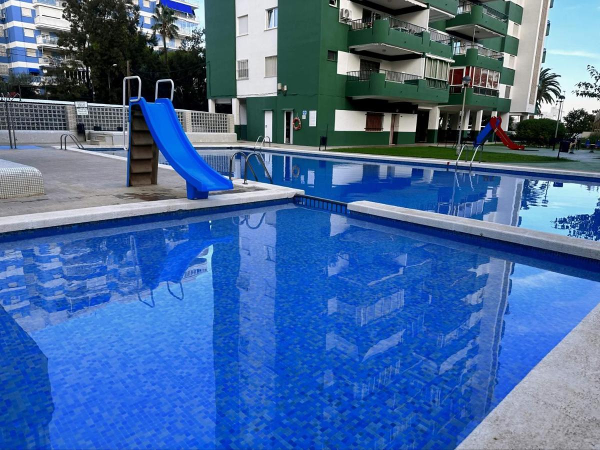 Piso A Pie De Playa Con Piscina Y Vistas Al Mar Daire Benicàssim Dış mekan fotoğraf